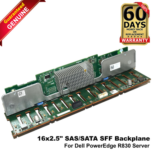 Dell PowerEdge R830 Server 16 x 2.5" SAS SATA SFF Backplane 58M4N 5DYV9 778N6 (NOT FOR HOME PC)