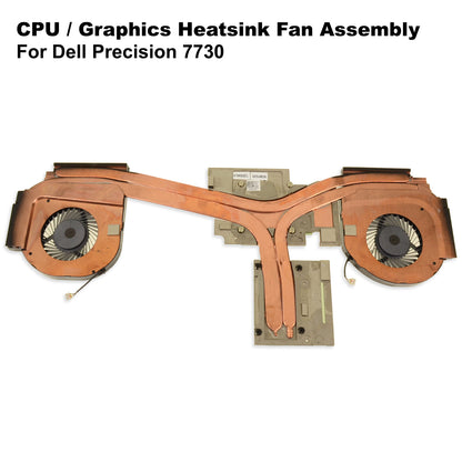 Dell Precision 7730 CPU Heatsink Fan Assembly for AMD Radeon Pro WX 7100 JW9JT