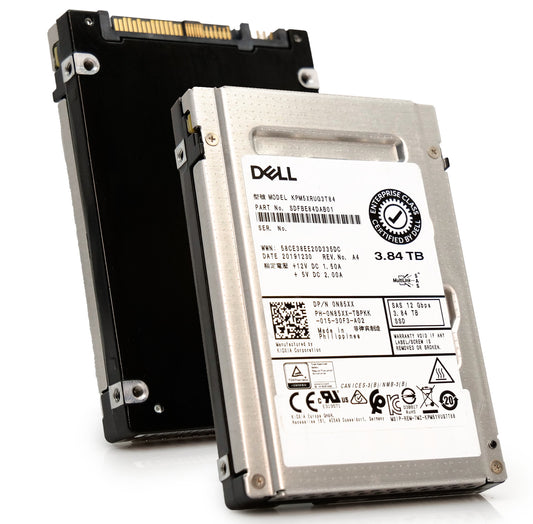 Dell/Kioxia PM5-R 3.84TB SAS 12Gb/s 2.5in Enterprise SSD KPM5XRUG3T84 (NOT FOR HOME PC)