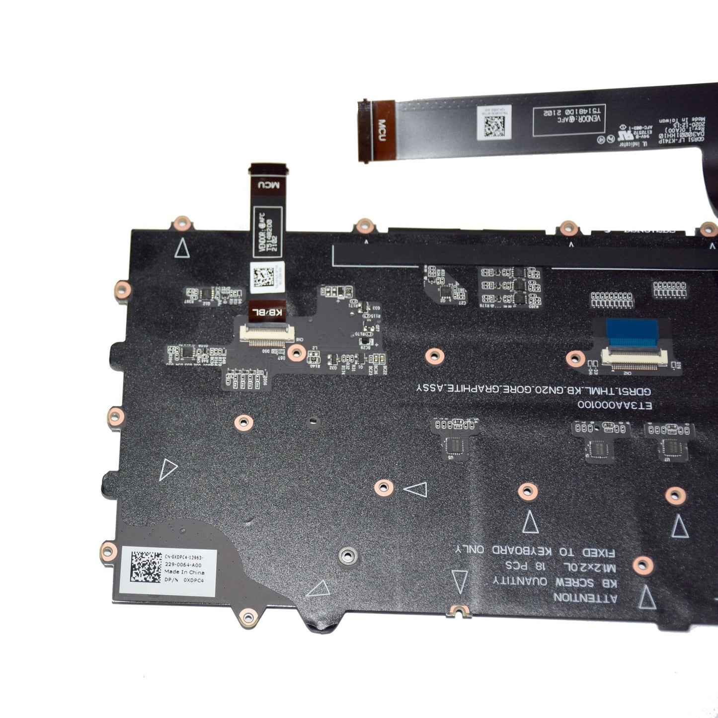 Dell Alienware m15 R4 Cherry MX Mechanical Backlit Keyboard Assembly XDPC4 X4R30