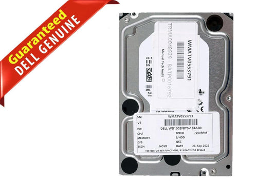 Dell J317F WD WD1002FBYS-18A6B0 1TB 7200RPM SATA-2 32MB Cache 3.5" Hard Drive