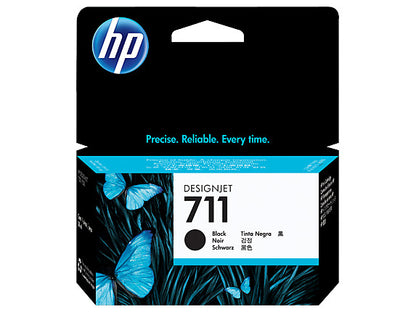 HP 711 38-ml Black DesignJet Ink Cartridge, CZ129A