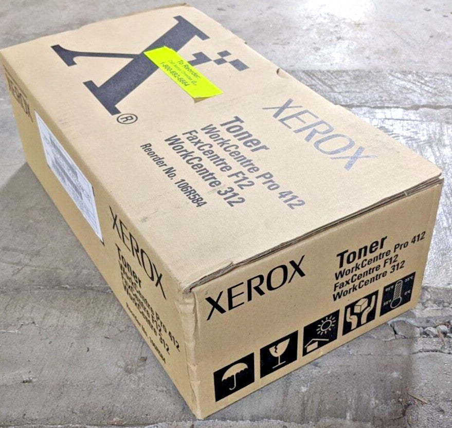 Genuine Xerox 106R584 Black Toner Cartridge 6K Page WorkCentre Pro 412 M15 NEW