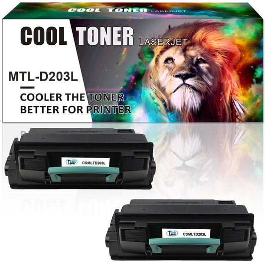 2PK MLT-D203L Toner Compatible With Samsung ProXpress SL M3370FD M3870FD M4020ND