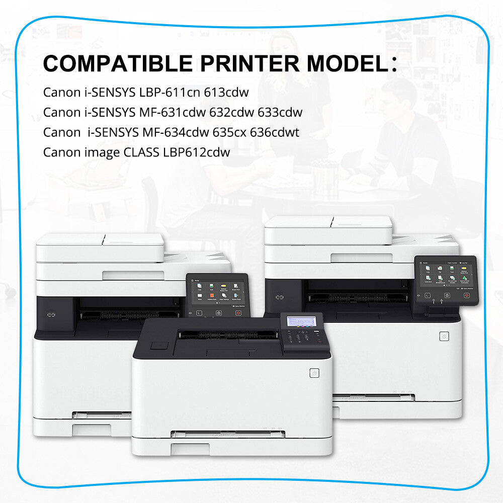 2PK Toner Compatible Wtih Canon 045H 045 Magenta MF634Cdw LBP612Cdw MF632Cdw