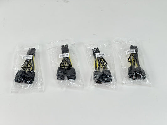 Lot of 4 Nvidia GPU Graphic Card Power Cable Dual 8-pin PCI-e to 8 pin EPS CPU