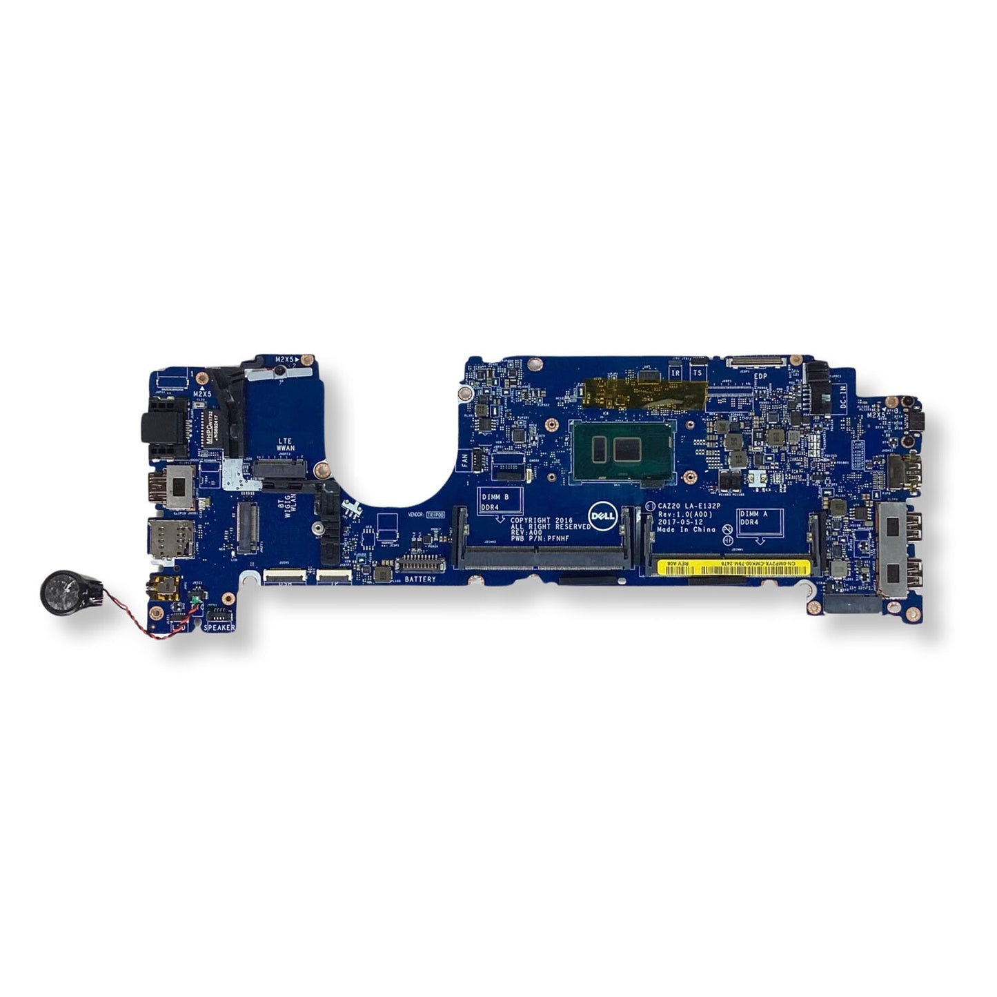 Dell Latitude 7480 Motherboard Intel Core i5-6300U 2.4GHz DDR4 MP2YX