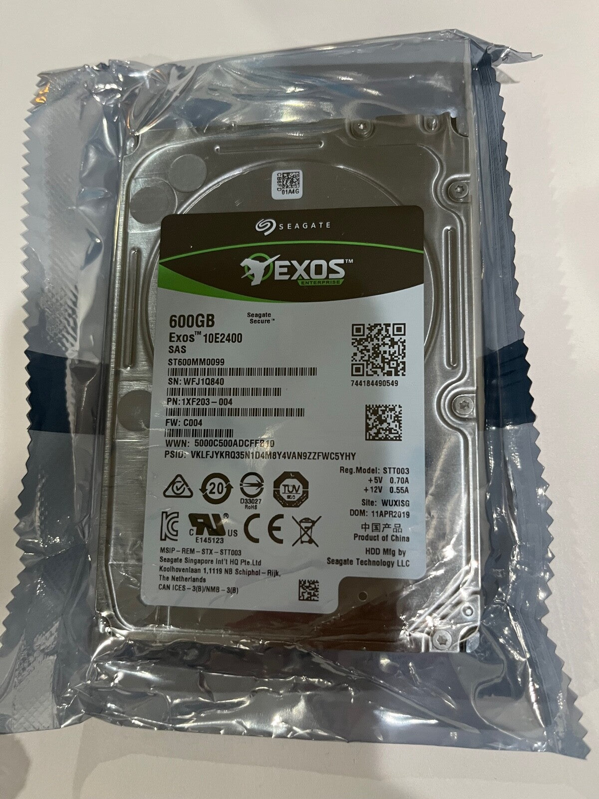 ST600MM0099 600GB 10K RPM 12GB/S SAS 2.5" HDD (NOT FOR HOME PC)