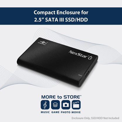 Vantec NST-268S3-BK Hard Vante|NST-268S3-BK VAN RD NST268S3BK 2.5 SATA3 USB3.2 E