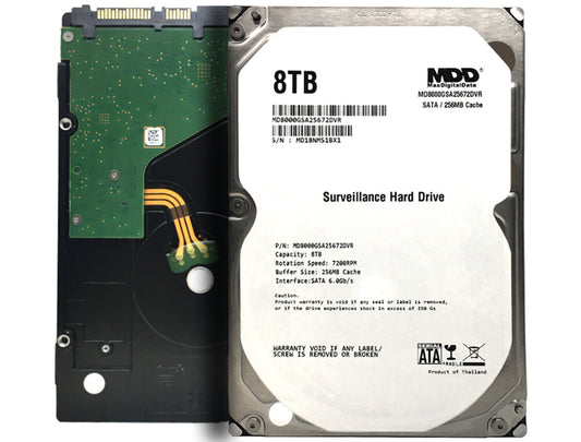MDD 8TB 7200RPM 256MB Cache SATA 6.0Gb/s 3.5" Hard Drive for Surveillance HDD