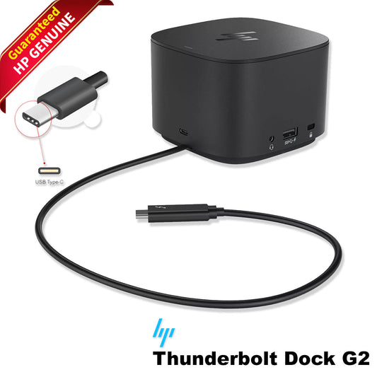 HP Thunderbolt Dock G2 120W USB-C Docking Station Port Replicator 2UK37UT
