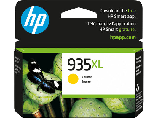 HP 935XL High Yield Yellow Original Ink Cartridge, ~825 pages, C2P26AN#140