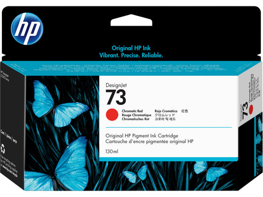 HP 73 130-ml Chromatic Red DesignJet Ink Cartridge, CD951A