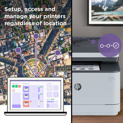 HP LaserJet Pro 3001dw Laser Printer, Black And White Mobile Print Up to 50,000