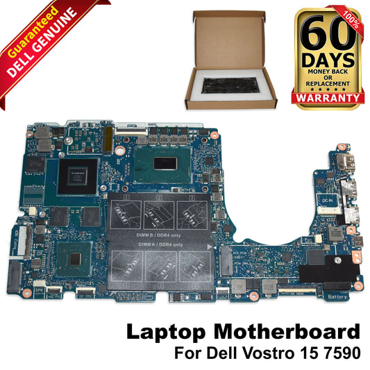 Dell Vostro 15 7590 Motherboard Core i7-9750H 2.6GHz GTX 1050 3GB GDDR5 M01WJ