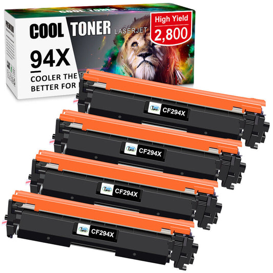 4PK CF294X 94X Toner Compatible With HP LaserJet Pro M118dw M148dw MFP M149fdw