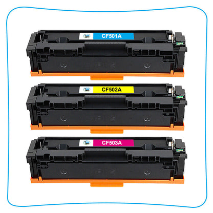 2x Yellow CF500A CF502A 202A Toner Compatible With HP M254dn M281cdw M281fdw MFP
