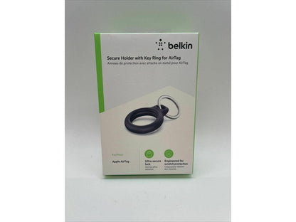 Belkin Apple AirTag Secure Holder with Key Ring - Durable, Scratch-Resistant Cas