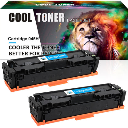 2PK Cyan Toner Compatible for Canon 045H imageCLASS MF632CDW MF634CDW LBP612CDW