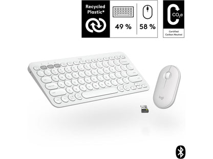 Logitech KB LT | Pebble 2 Combo WH | 920-012198