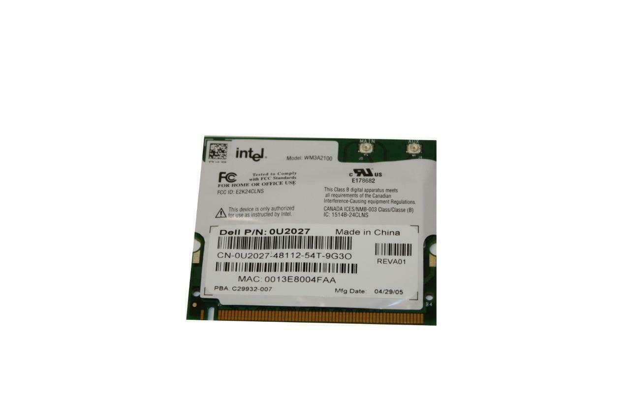 Lot 4 Dell Intel 2100 WiFi Wireless Card 802.11b Mini-PCI WM3A2100 U2027 9Y200