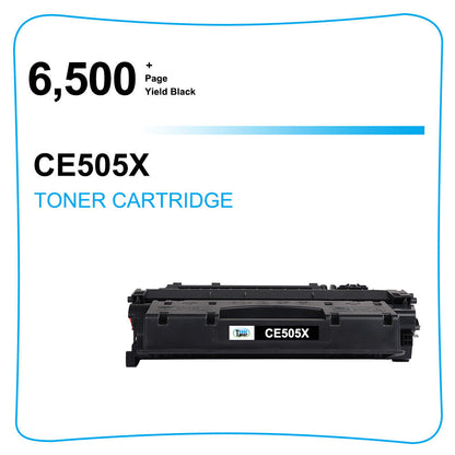 10 Pack Black Toner Compatible With HP CE505X 05X LaserJet P2053 P2055d P2055x
