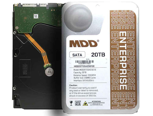 MDD 20TB 7200RPM 256MB Cache SATA 6.0Gb/s 3.5" Internal Enterprise Hard Drive