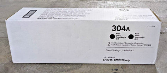 Genuine HP 304A CC530AD Black Toner Cartridge 3.5K Page CP2025 CM2320 MFP NEW