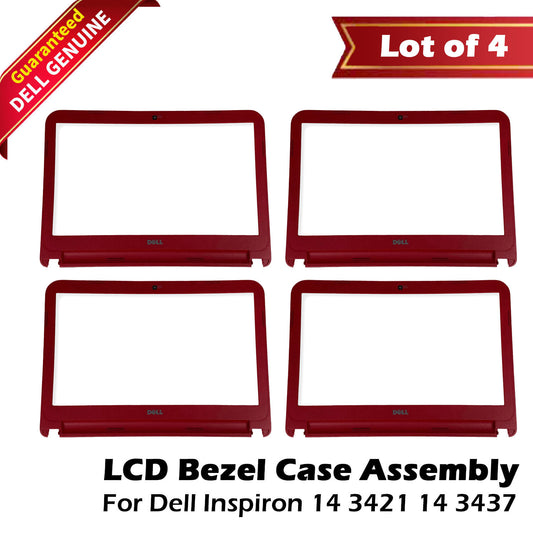 Lot of 4 OEM DELL Inspiron 14 3421 14 3437 LCD Bezel Case Assembly HKJXT