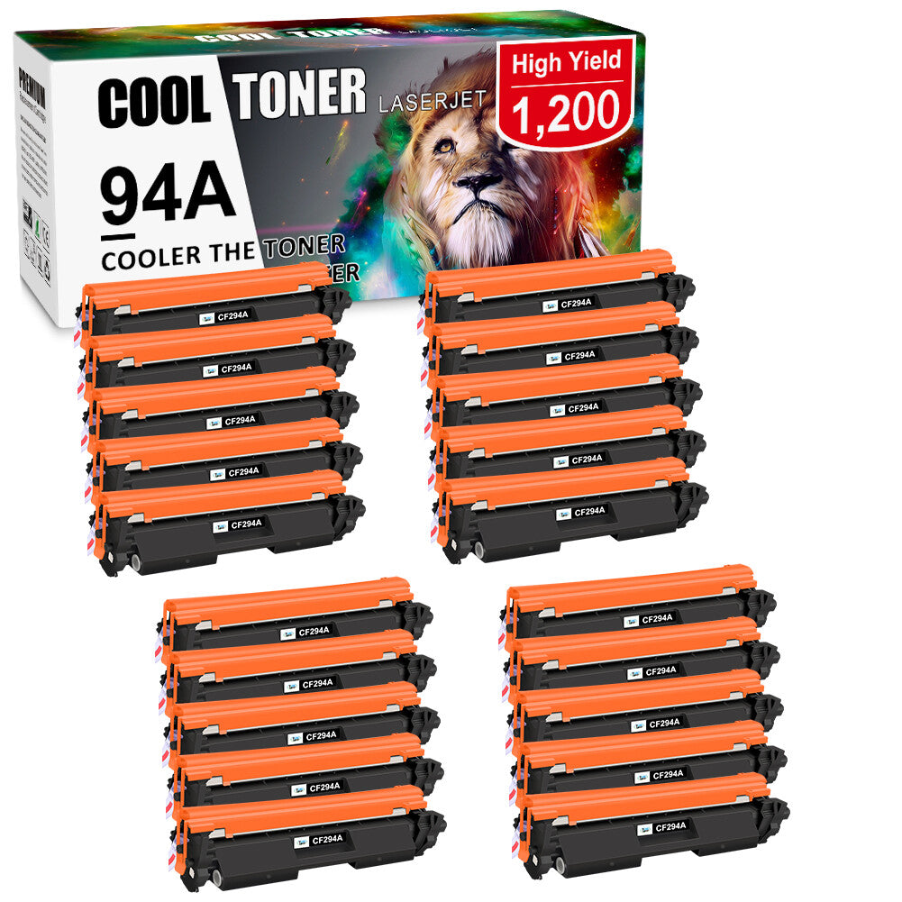 20-PK CF294A 94A Toner Cartridge for HP LaserJet Pro M118dw MFP M148dw M149fdw