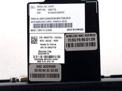 Dell Wyse 5010 Dx0D AMD G-Series T48E 1.40 GHz Radeon HD 6250 Graphics 607TG+KIT