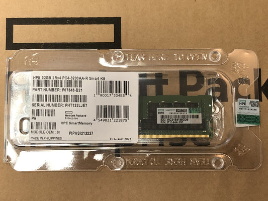 HPE 32GB 2Rx4 DDR4 PC4-3200AA-R ECC Reg Dual Rank Smart Server Memory Ram Kit (NOT FOR HOME PC)
