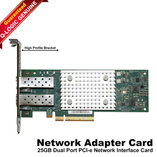 New Dell QLogic QL41262HFCU-DE-OSTK Dual Port 25GbE SFP28 CNA Full Height 51GRM