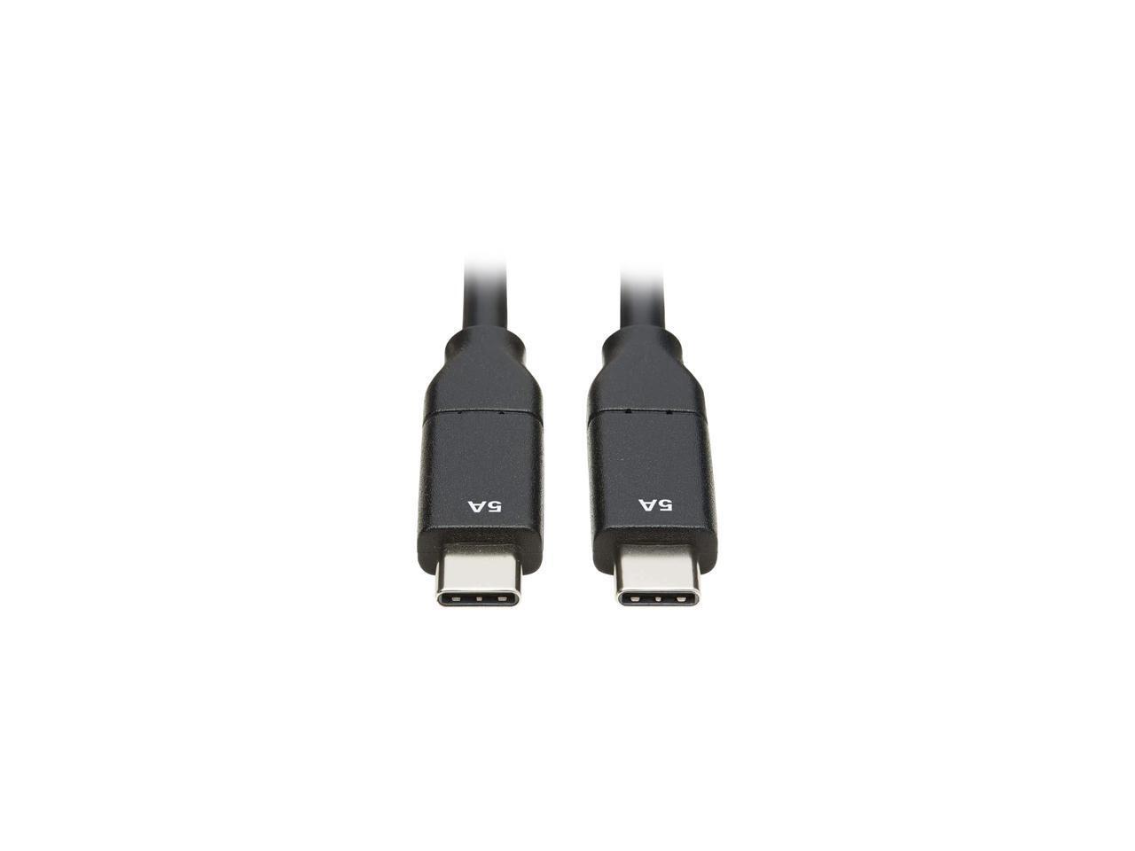 Tripp Lite U040-C3M-C-5A Black USB-C Cable (M/M) - USB 2.0, 5A Rating, USB-IF Ce