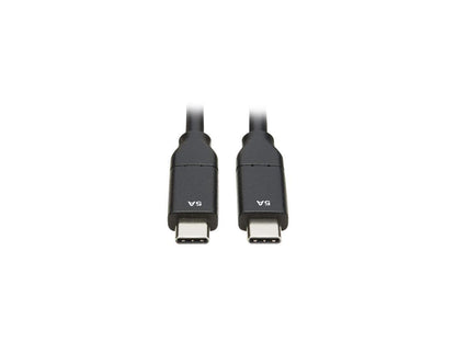 Tripp Lite U040-C3M-C-5A Black USB-C Cable (M/M) - USB 2.0, 5A Rating, USB-IF Ce
