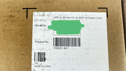 HPE DL385 DL380 Gen10 Plus&V2/Gen11 8SFF x4 NVMe U.3 SSD BC Kit Cage+Power Cbl