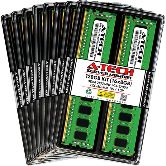 128GB 16x 8GB PC4-2133 RDIMM Lenovo ThinkServer RD650 (E5-2600 v3) Memory RAM