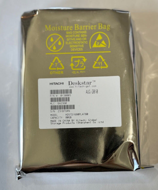 HITACHI DESKSTAR HDS721680PLAT80 0Y30003 80 GB 7200 RPM HDD HARD DRIVE