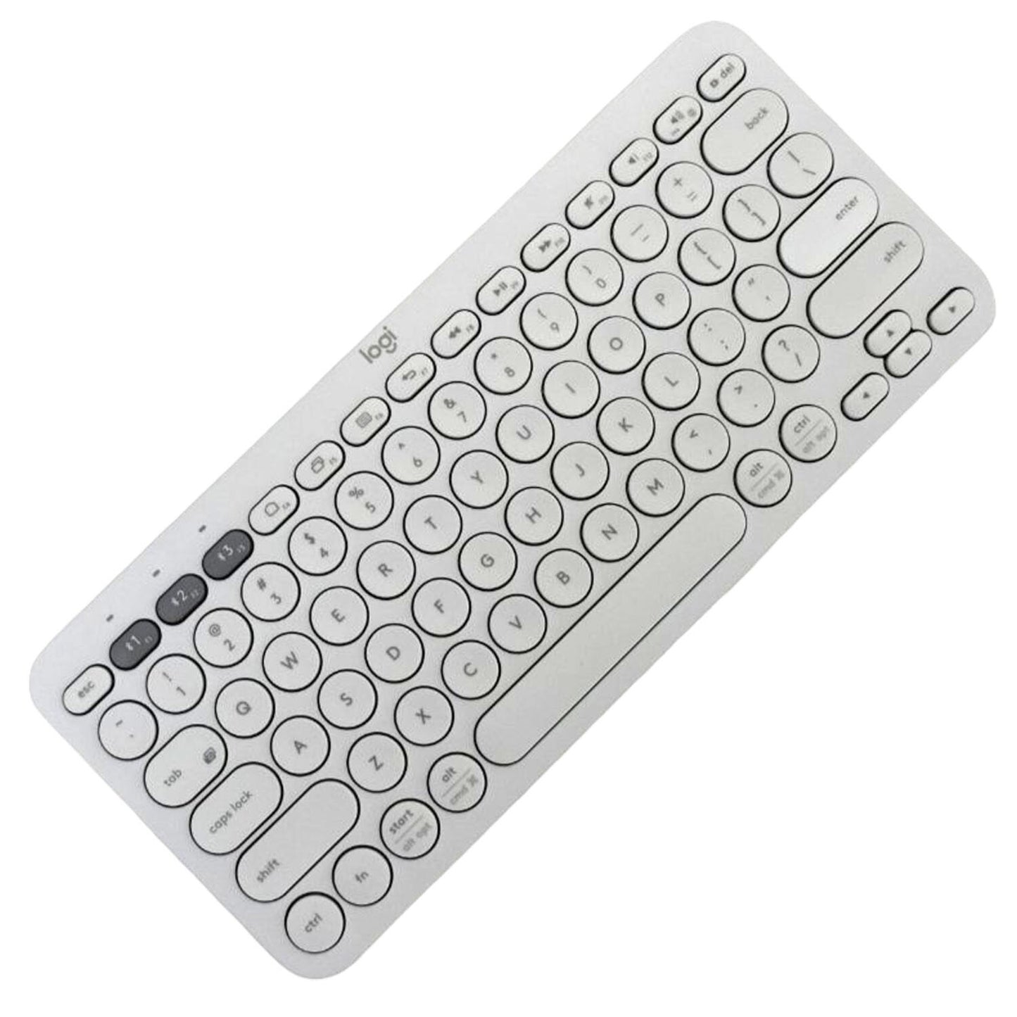 Logitech K380 Wireless Multi-Device Bluetooth Keyboard 78 Keys Off White QWERTY