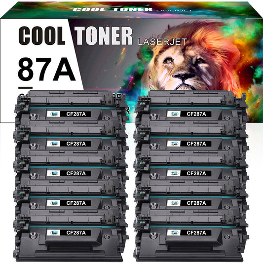 10PK CF287A Toner FIT for HP 87A LaserJet Pro M501n M501dn M506dh M506dn M506x