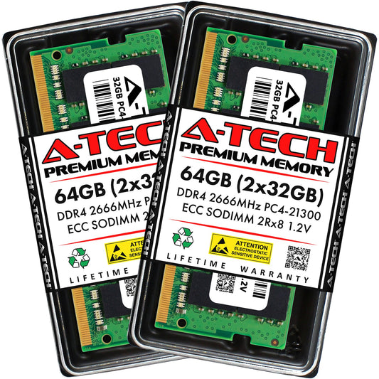 64GB 2x 32GB PC4-2666 ECC SODIMM Synology DiskStation DS1618+ DS2419+ Memory RAM (NOT FOR HOME PC)