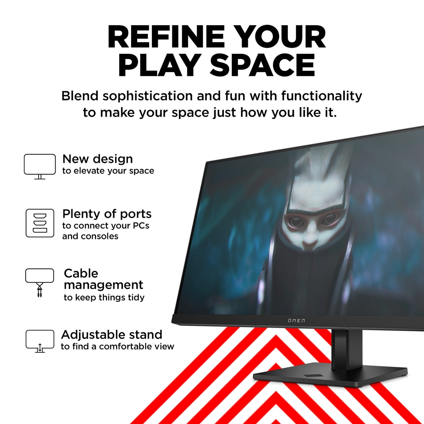 OMEN by HP 23.8 inch FHD 165Hz Gaming Monitor - OMEN 24 23.8" FHD (1920 x 1080)