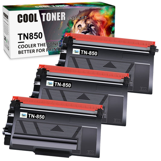 3 PK TN850 TN-850 Toner Cartridge For Brother DCP-L5500DN HL-L5000D MFC-L5700DW
