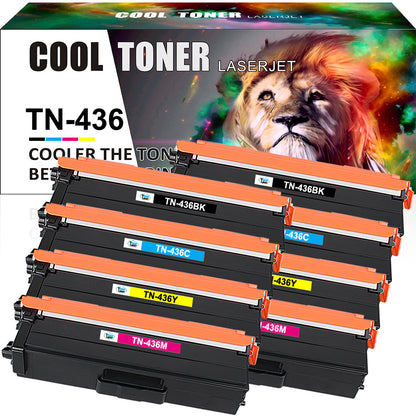8PK Color Toner Compatible With Brother TN436 MFC-L9570CDW L8610CDW HL-L8260CDW