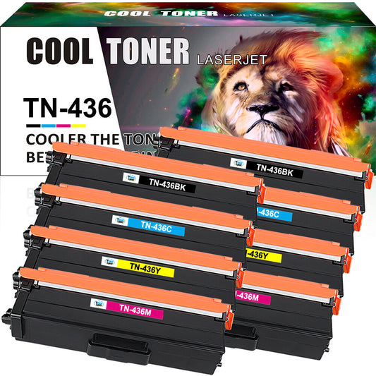 8PK Color Toner Compatible With Brother TN436 MFC-L9570CDW L8610CDW HL-L8260CDW