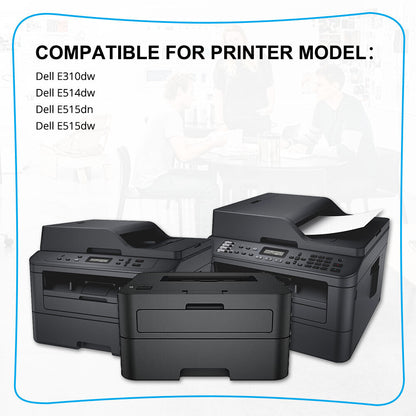 1PK E310 Toner + 1PK 593-BBKE Drum For Dell 593-BBKD E310DW E515DN E515DW E514DW