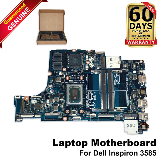 Dell Inspiron 3585 Motherboard Ryzen 5 2500U 2.0GHz UMA Radeon LA-F121P PV8CV