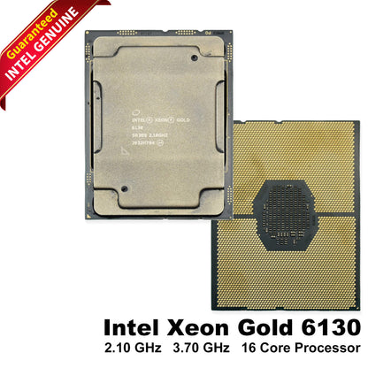 Intel Xeon Gold 6130 2.1GHz 16-Core CPU - 3.7GHz Turbo SR3B9 - High Performance