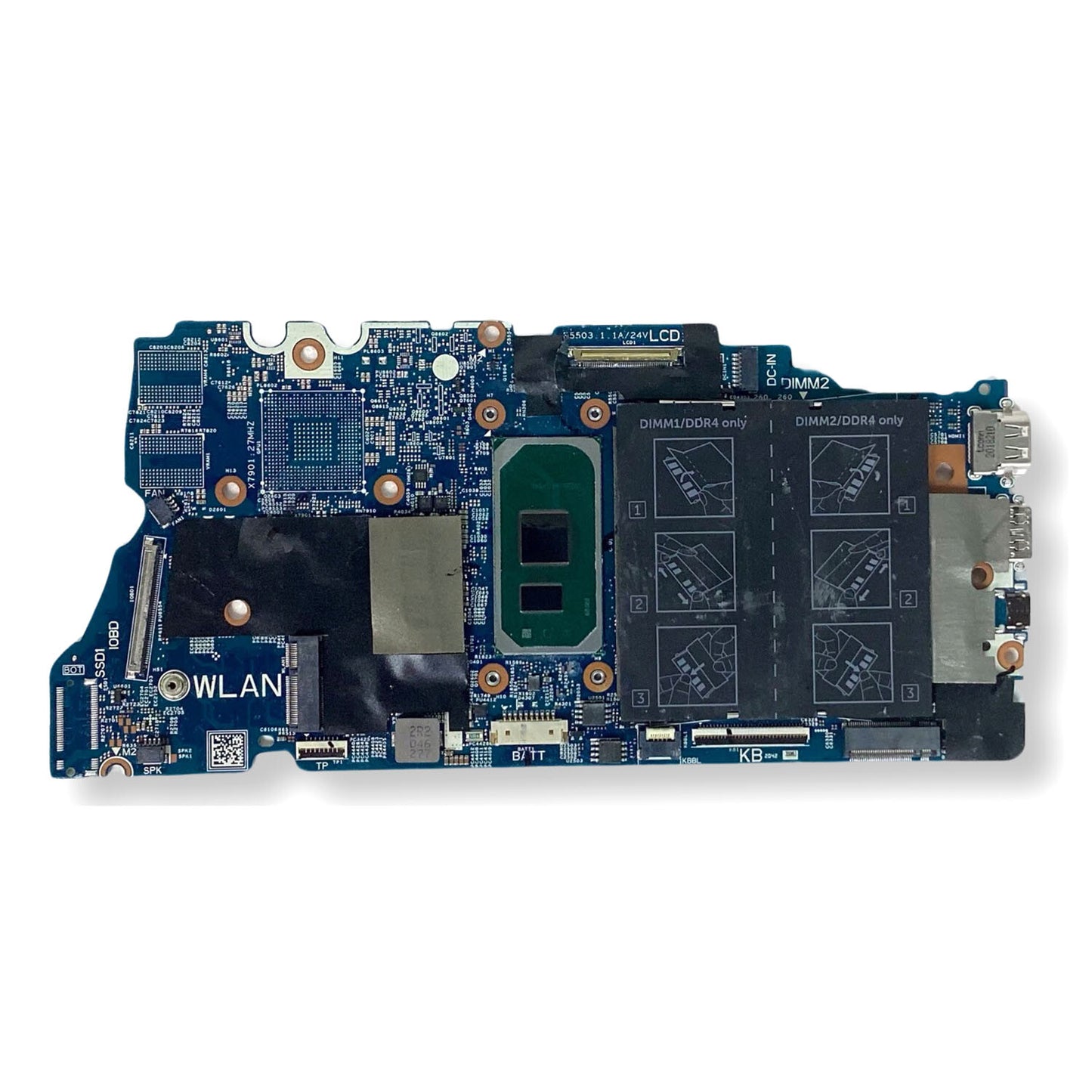 New Dell OEM Inspiron 5400 2-in-1 Intel Core i3-1005G1 1.2GHz Motherboard NGHCH