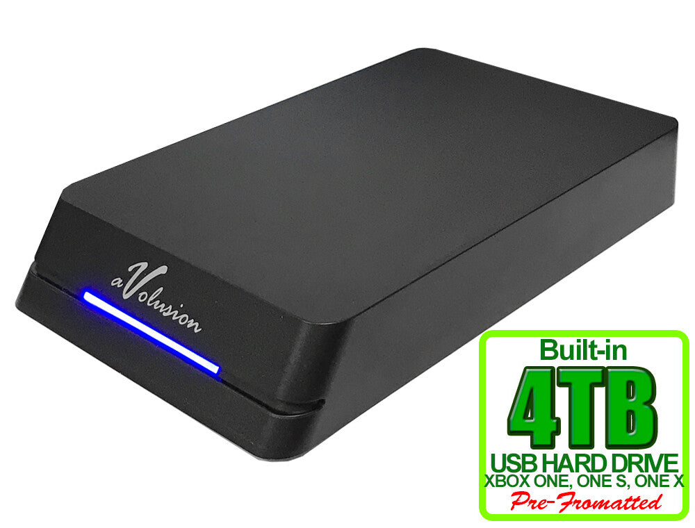 Avolusion 4TB HDDGear Pro External USB 3.0 Gaming Hard Drive for XBOX ONE X, S